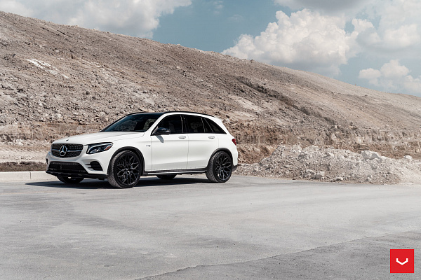 Фото дисков Vossen HF-2 Черный сатин на Mercedes-Benz GLC (X253, C253)