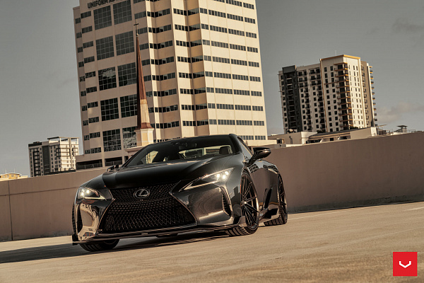 Фото дисков Vossen HFX-2 (5-Lug) Черный сатин на Lexus LC 500