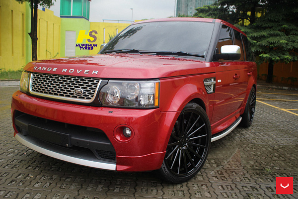 Фото дисков Vossen VFS-2 Черный глянец на Land Rover Range Rover Sport I