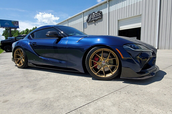 Фото дисков HRE P101 Сатиновое золото на Toyota Supra A90