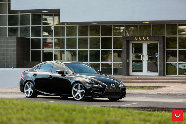 Фото дисков Vossen CV3 Серебро на Lexus IS II