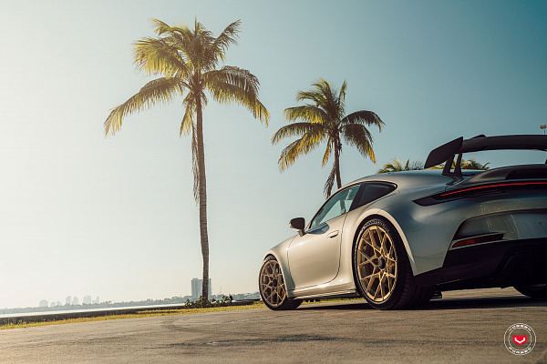 Фото дисков Vossen S21-07 Глянцевая шампань на Porsche 911 VIII