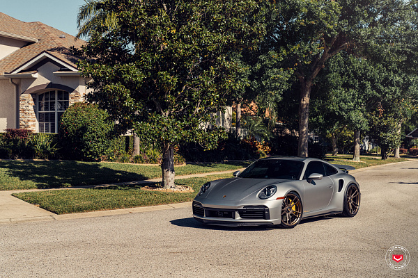 Фото дисков Vossen S17-06 Сатиновая бронза на Porsche 911 VIII