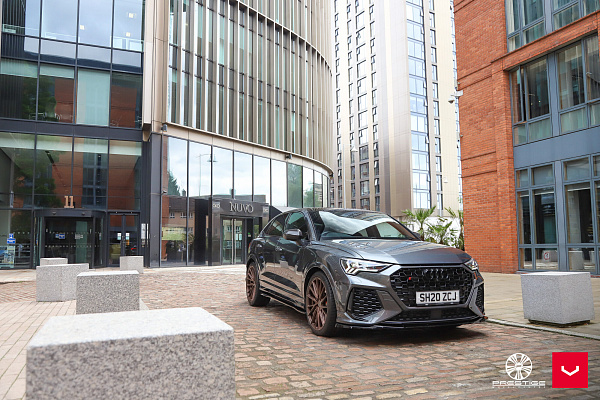 Фото дисков Vossen HF-4T Сатиновая бронза на Audi Q3 (F3)