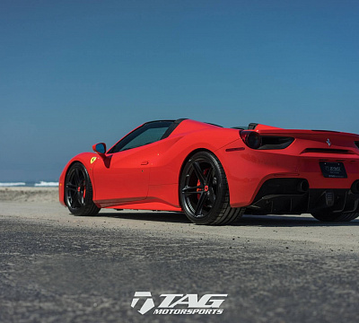 Фото дисков HRE P207 на Ferrari 488
