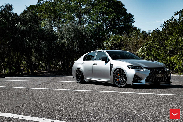 Фото дисков Vossen HF-3 Сатиновый графит на Lexus GS IV