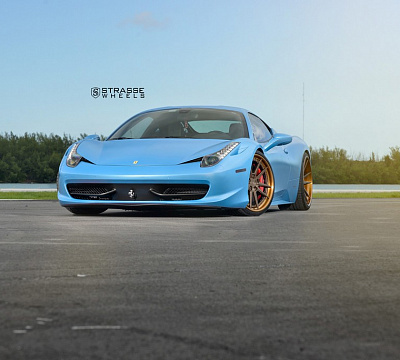 Фото дисков Strasse Wheels SV1 Deep Concave FS на Ferrari 458