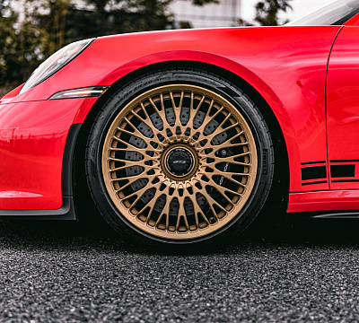Фото дисков Brixton Forged TR20 на Porsche 911 VIII