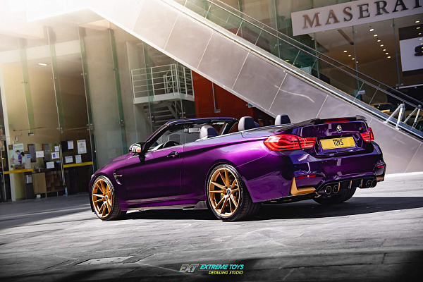 Фото дисков HRE FF04 Сатиновое золото на BMW 4/M4 (F32/F82)