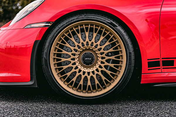 Фото дисков Brixton Forged TR20 Сатиновое темное золото на Porsche 911 VIII