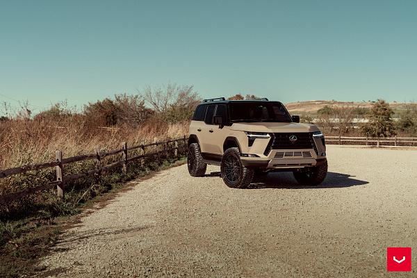 Фото дисков Vossen HF6-5 Черный глянец на Lexus GX III