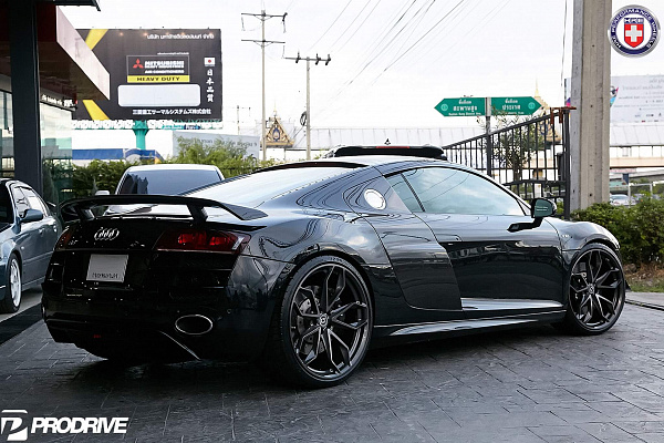 Фото дисков HRE P201 Алмазная проточка на Audi R8 (Typ 42)