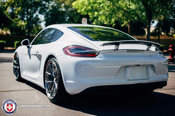 Фото дисков HRE P101 Глянцевый тонированный лак на Porsche Cayman II