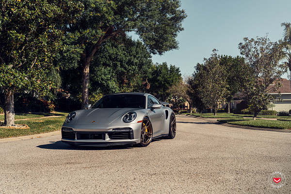 Фото дисков Vossen S17-06 Сатиновая бронза на Porsche 911 VIII