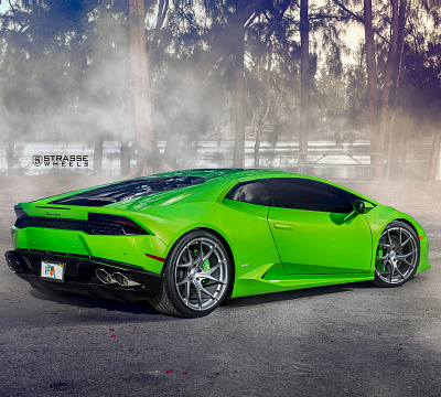 Фото дисков Strasse Wheels SM5RT Deep Concave Monoblock на Lamborghini Huracan