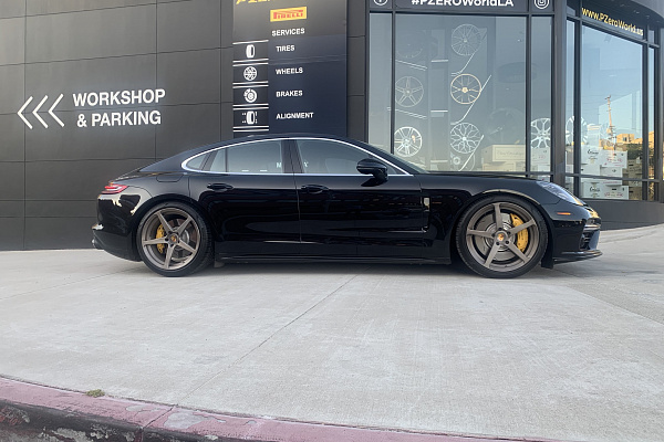 Фото дисков CEC C884 Сатиновая бронза на Porsche Panamera II