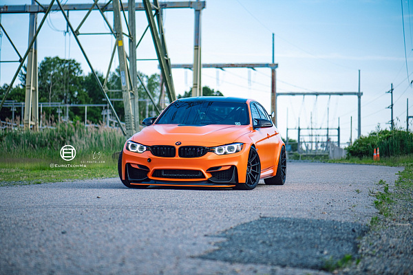 Фото дисков HRE RC103 Черный сатин на BMW 3/M3 (F3x/F80)