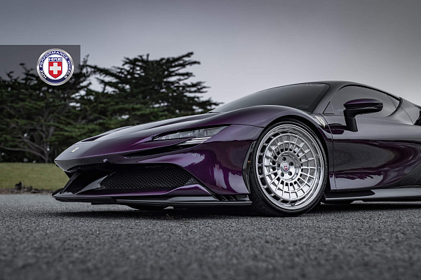 Фото дисков HRE 515 GTM Полированный лак на Ferrari SF90