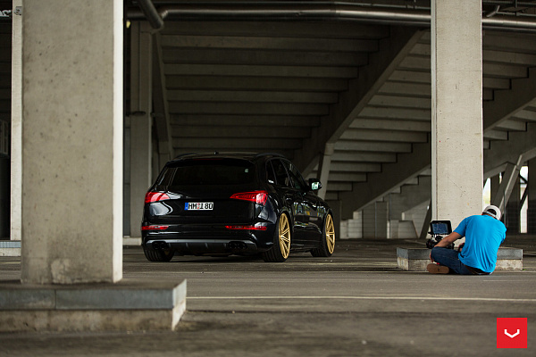 Фото дисков Vossen CV4 Сатиновое золото на Audi Q5 (8R)