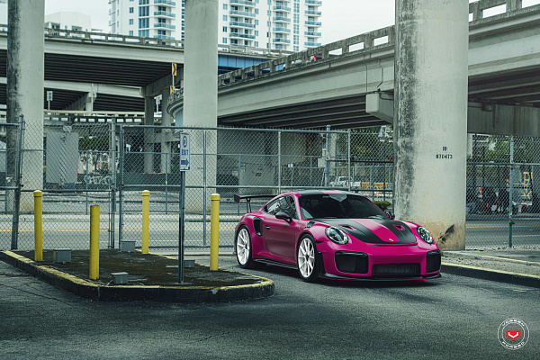 Фото дисков Vossen EVO-2R Белый глянец на Porsche 911 VII