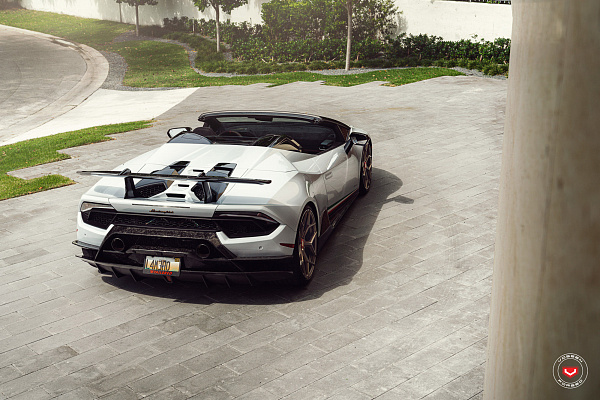 Фото дисков NOVITEC NL4 Сатиновая бронза на Lamborghini Huracan
