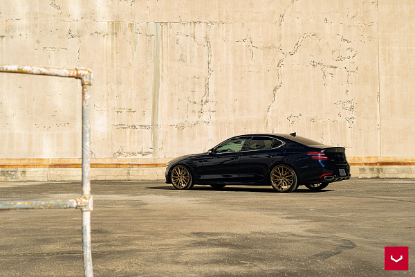 Фото дисков Vossen HF-4T Сатиновая бронза на Genesis G70