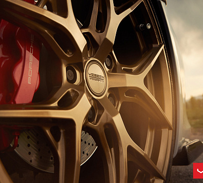 Фото дисков Vossen HF-5 на Porsche Cayman II