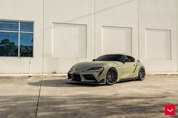 Фото дисков Vossen HF-7 Черный сатин на Toyota Supra A90