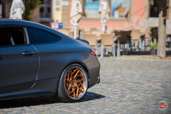Фото дисков Vossen CG-209T (3-Piece) Глянцевая медь на Mercedes-Benz C-Class (W205)