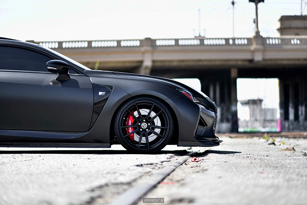 Фото дисков HRE FF04 Черный сатин на Lexus RC
