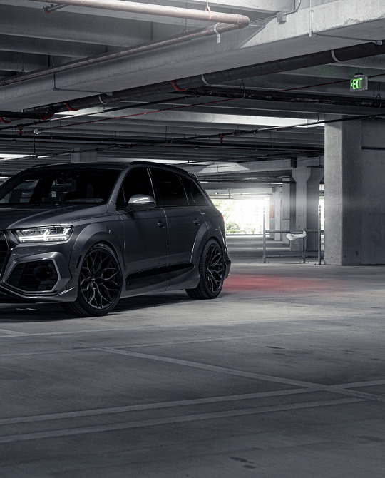 Фото дисков HF-2 Черный сатин на Audi Q7 (4M)