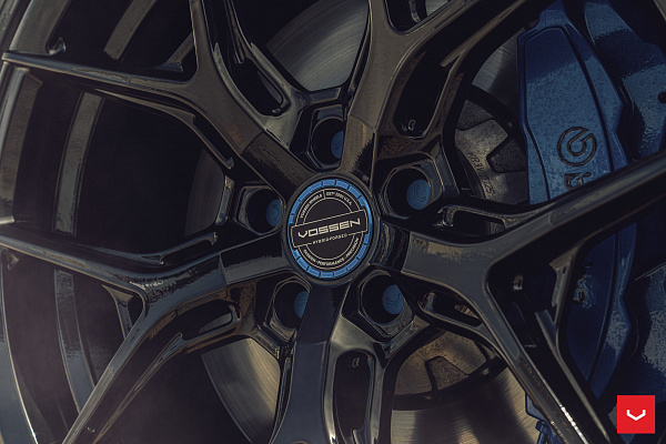 Фото дисков Vossen HF-5 Черный сатин на Ford Mustang VI