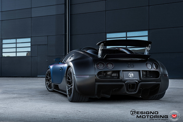 Фото дисков Vossen M-X3 Черный глянец на Bugatti Veyron