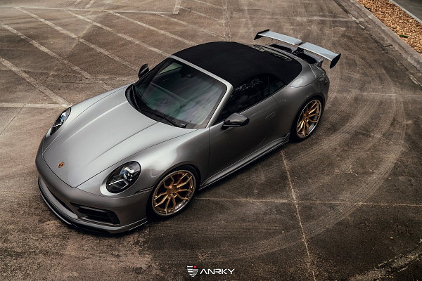 Фото дисков Anrky AN31 Сатиновое золото на Porsche 911 VIII