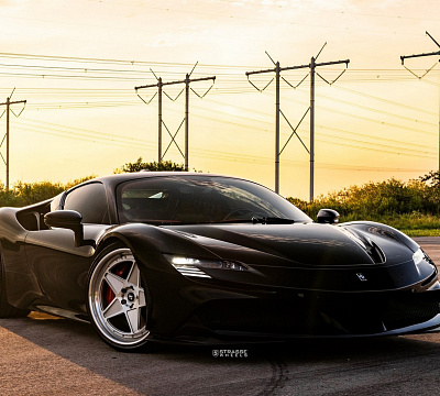 Фото дисков Strasse Wheels F5 Track на Ferrari SF90