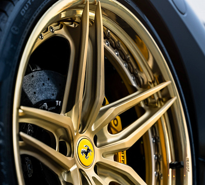 Фото дисков HRE S107SC на Ferrari F8
