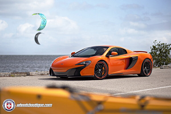 Фото дисков HRE S107 Черный сатин на McLaren 650S