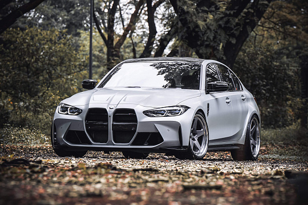 Фото дисков HRE 527 Сатиновый графит на BMW 3/M3 (G2x/G80)