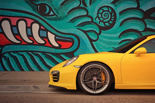 Фото дисков HRE S107 Глянцевый графит на Porsche 911 VII
