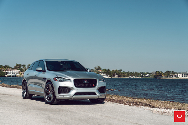 Фото дисков Vossen HF-1 Сатиновый графит на Jaguar F-Pace