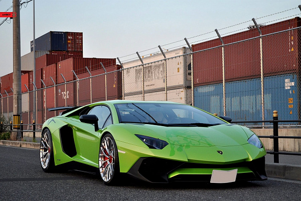 Фото дисков Anrky AN10 Полированный лак на Lamborghini Aventador