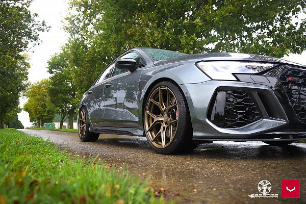 Фото дисков Vossen HF-5 Сатиновая бронза на Audi A/S/RS 3 (8Y)