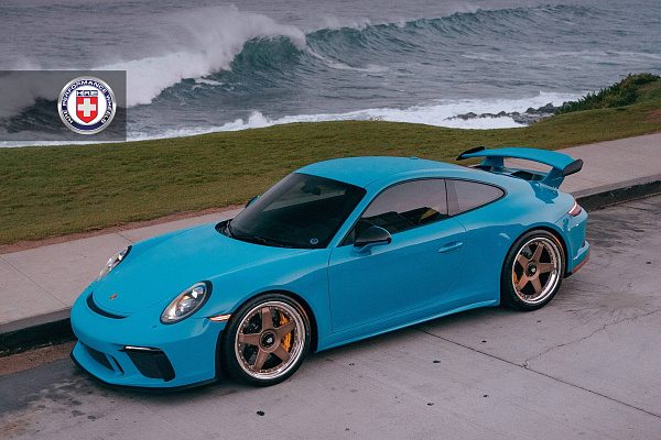 Фото дисков HRE C105 Сатиновая бронза на Porsche 911 VII