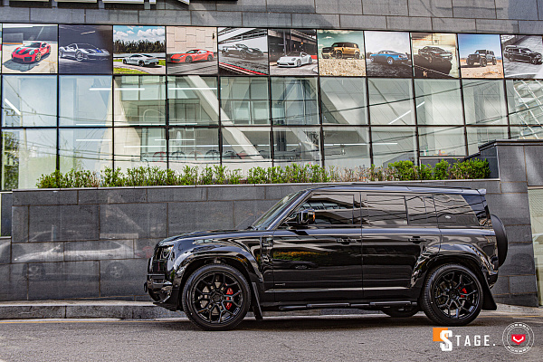 Фото дисков Vossen UV-4 Черный глянец на Land Rover Defender II