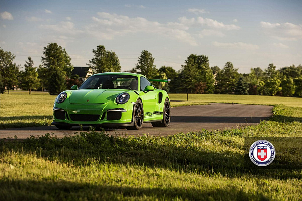Фото дисков HRE P104 Черный сатин на Porsche 911 VII