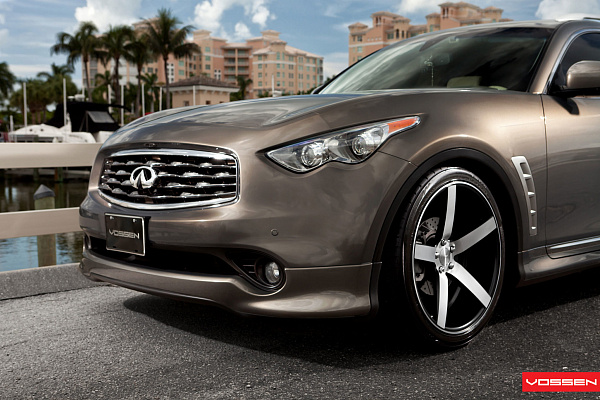 Фото дисков Vossen CV3 Алмазная проточка на Infiniti FX II