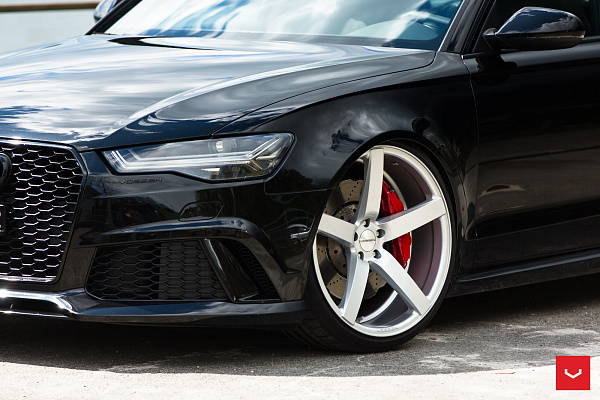 Фото дисков Vossen CV3 Серебро на Audi A/RS 6 (C7)