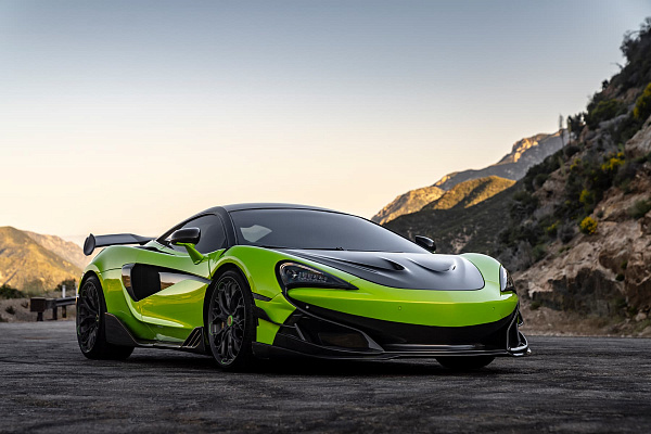 Фото дисков Brixton Forged PF14 R / RS Сатиновый темный лак на McLaren 600