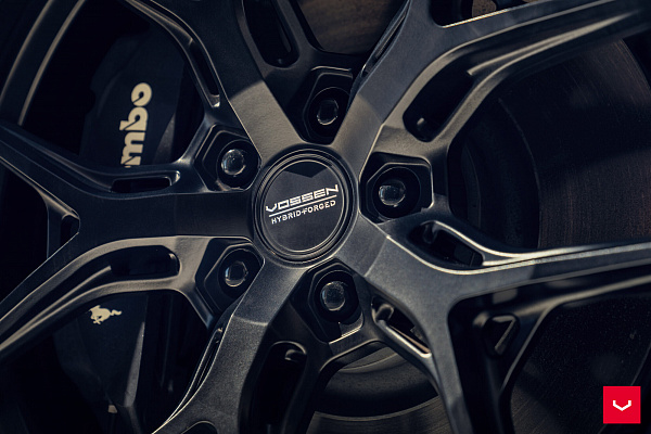 Фото дисков Vossen HF-5 Черный сатин на Ford Mustang VII