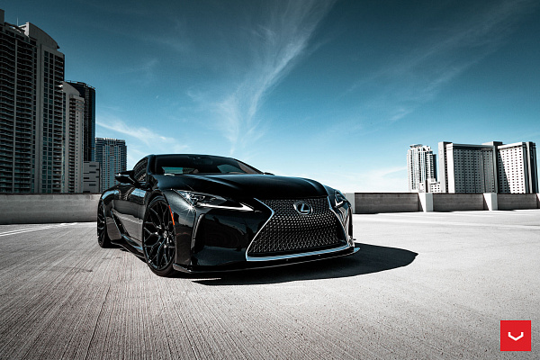 Фото дисков Vossen HF-2 Черный глянец на Lexus LC 500
